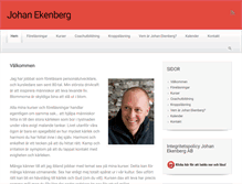 Tablet Screenshot of johanekenberg.se